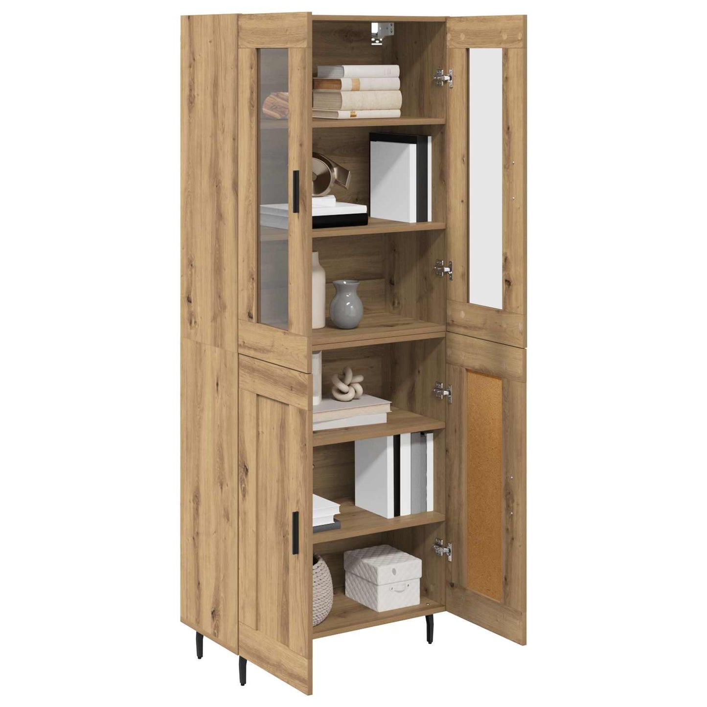 Highboard 2 stk. Artisan Egetræ 69,5 x 34 x 180 cm