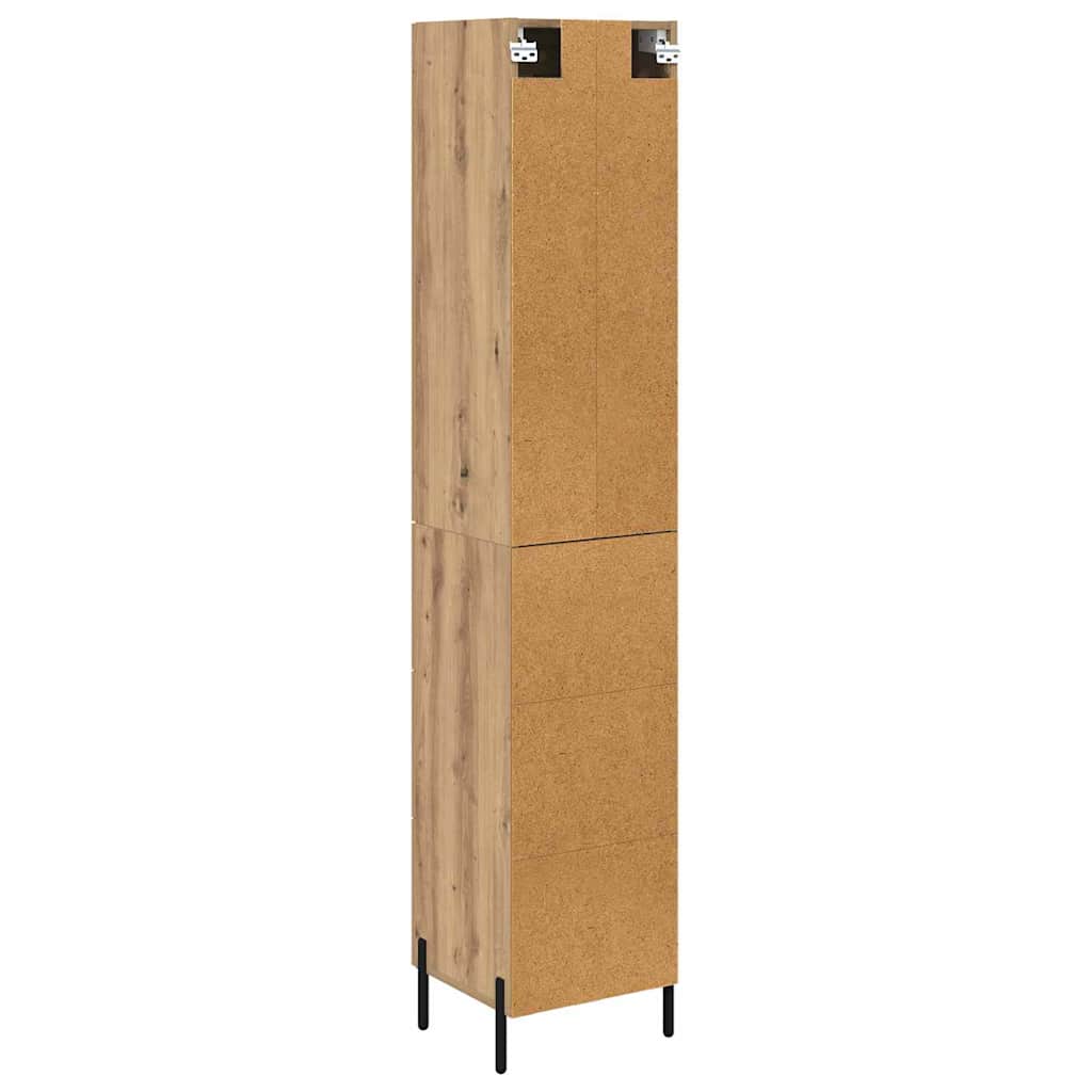 Highboard Artisan Egetræ 34,5 x 34 x 180 cm Konstrueret træ