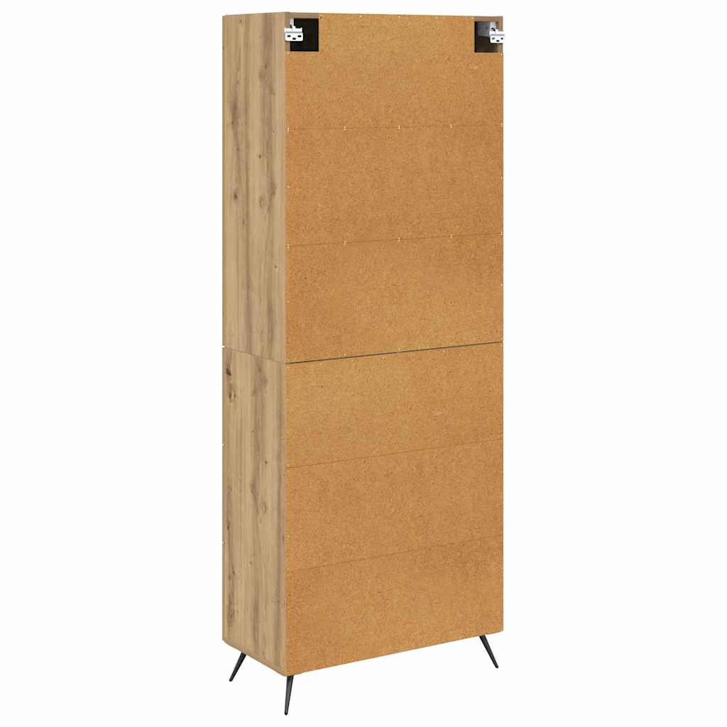 Highboard Artisan Egetræ 69,5 x 34 x 180 cm Konstrueret træ