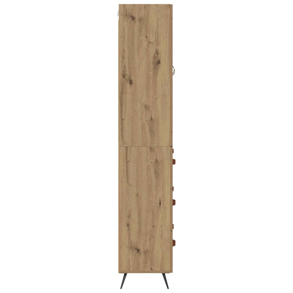 Highboard Artisan Egetræ 69,5 x 34 x 180 cm Konstrueret træ