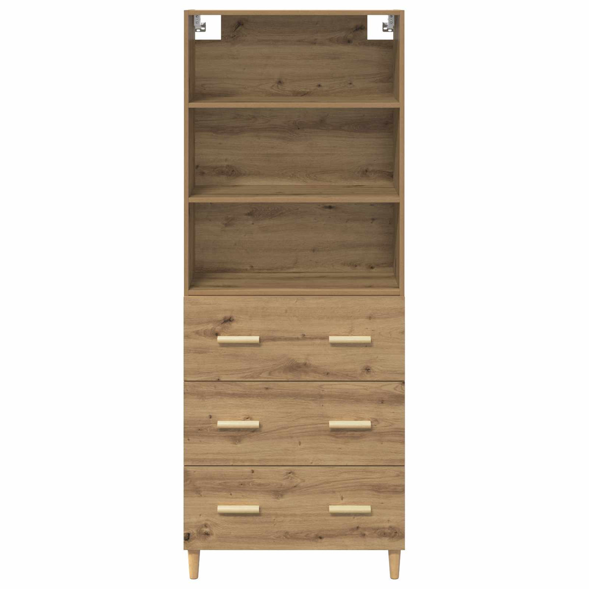 Highboard Artisan Egetræ 69,5 x 32,5 x 180 cm Konstrueret træ