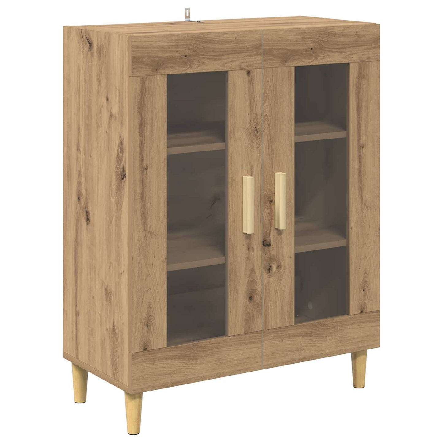 Highboard Artisan Egetræ 69,5 x 32,5 x 180 cm Konstrueret træ
