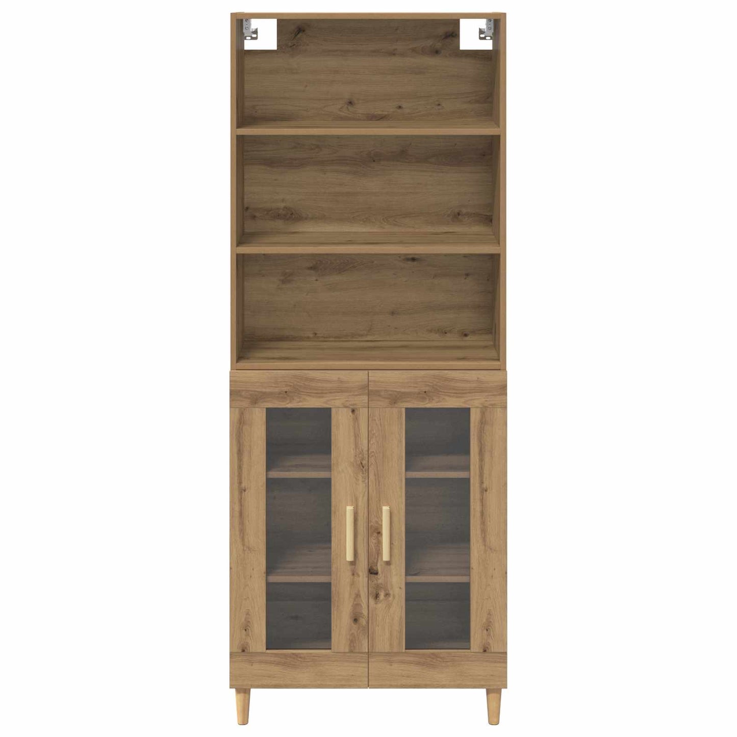 Highboard Artisan Egetræ 69,5 x 32,5 x 180 cm Konstrueret træ