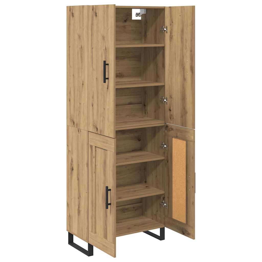 Highboard 2 stk. Artisan Egetræ 69,5 x 34 x 180 cm
