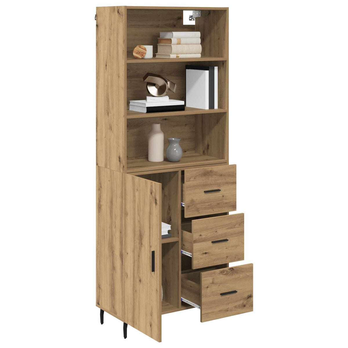 Highboard 2 stk. Artisan Egetræ 69,5 x 32,5 x 180 cm