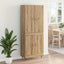 Highboard Artisan Egetræ 69,5 x 34 x 180 cm Konstrueret træ