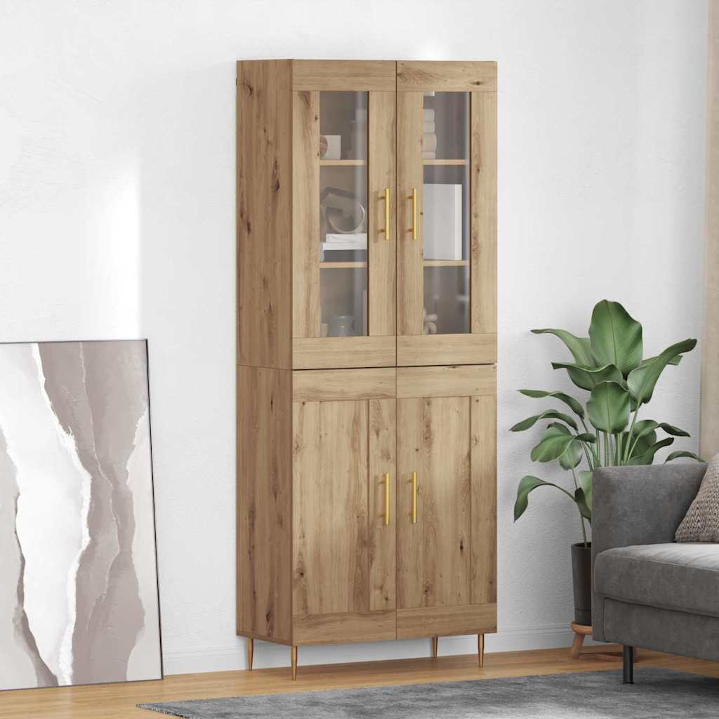 Highboard 2 stk. Artisan Egetræ 69,5 x 34 x 180 cm