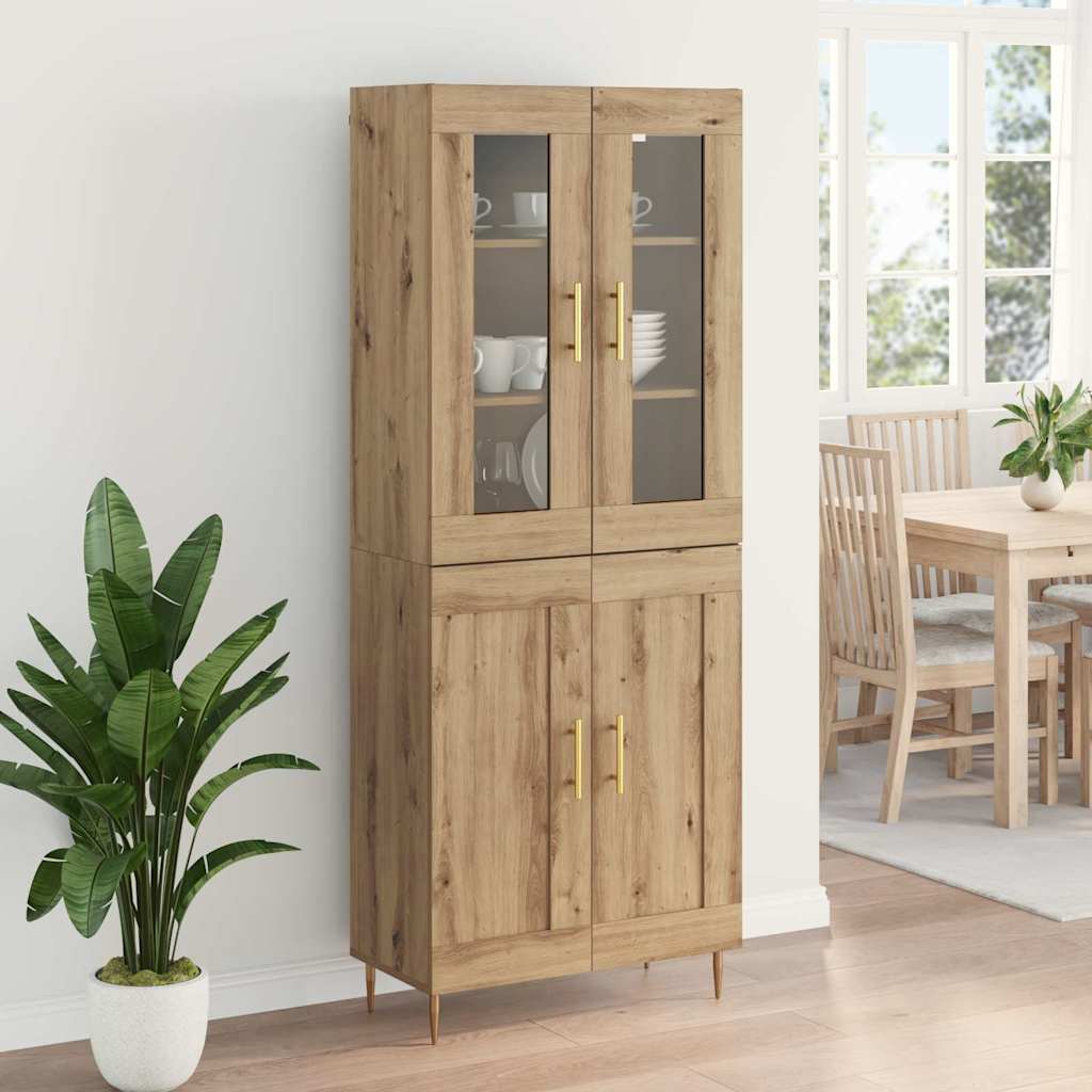 Highboard 2 stk. Artisan Egetræ 69,5 x 34 x 180 cm