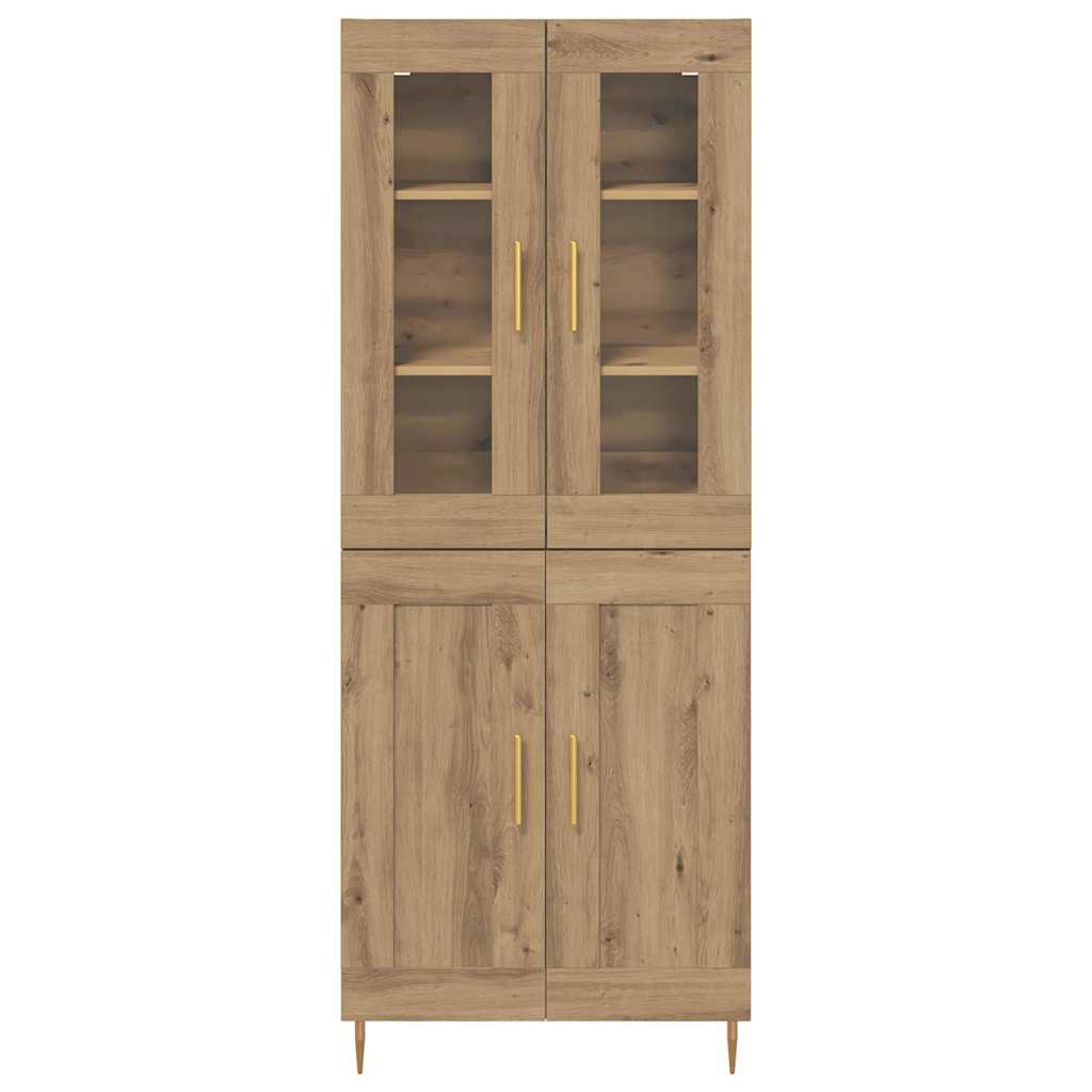 Highboard 2 stk. Artisan Egetræ 69,5 x 34 x 180 cm
