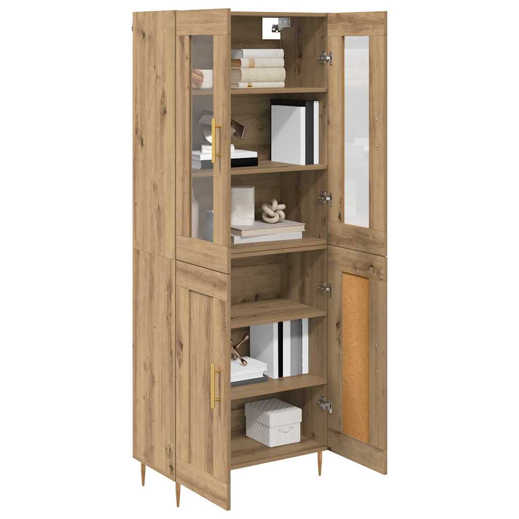 Highboard 2 stk. Artisan Egetræ 69,5 x 34 x 180 cm