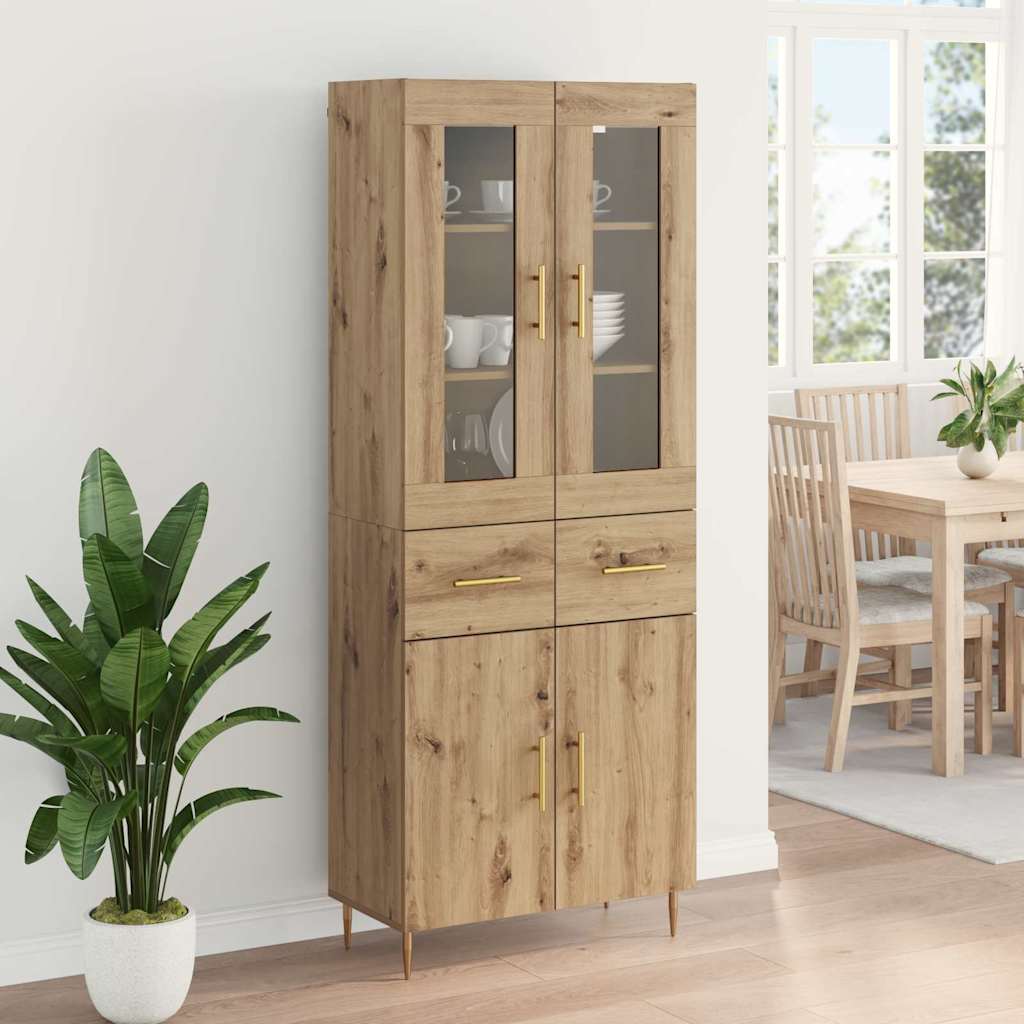 Highboard 2 stk. Artisan Egetræ 69,5 x 34 x 180 cm