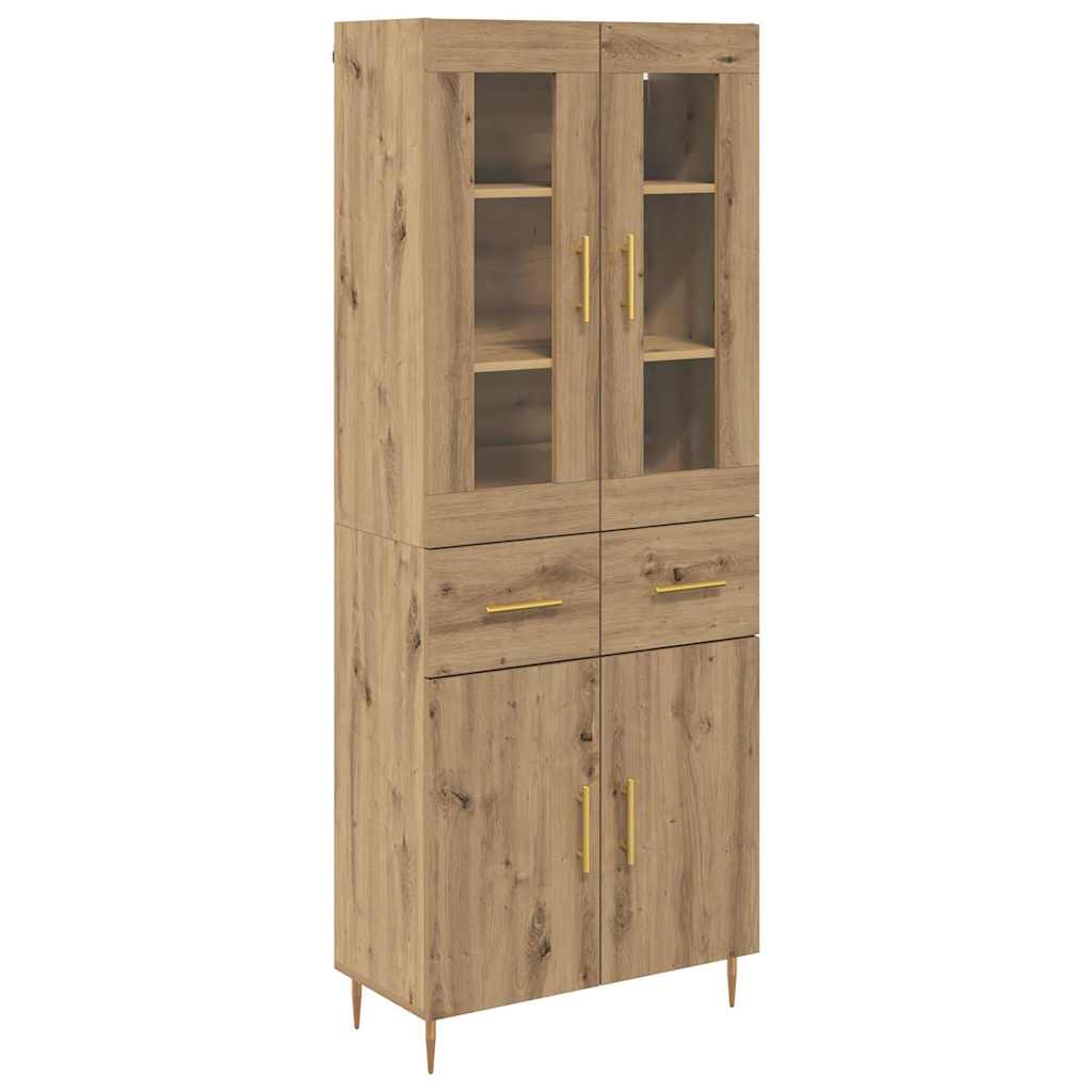 Highboard 2 stk. Artisan Egetræ 69,5 x 34 x 180 cm