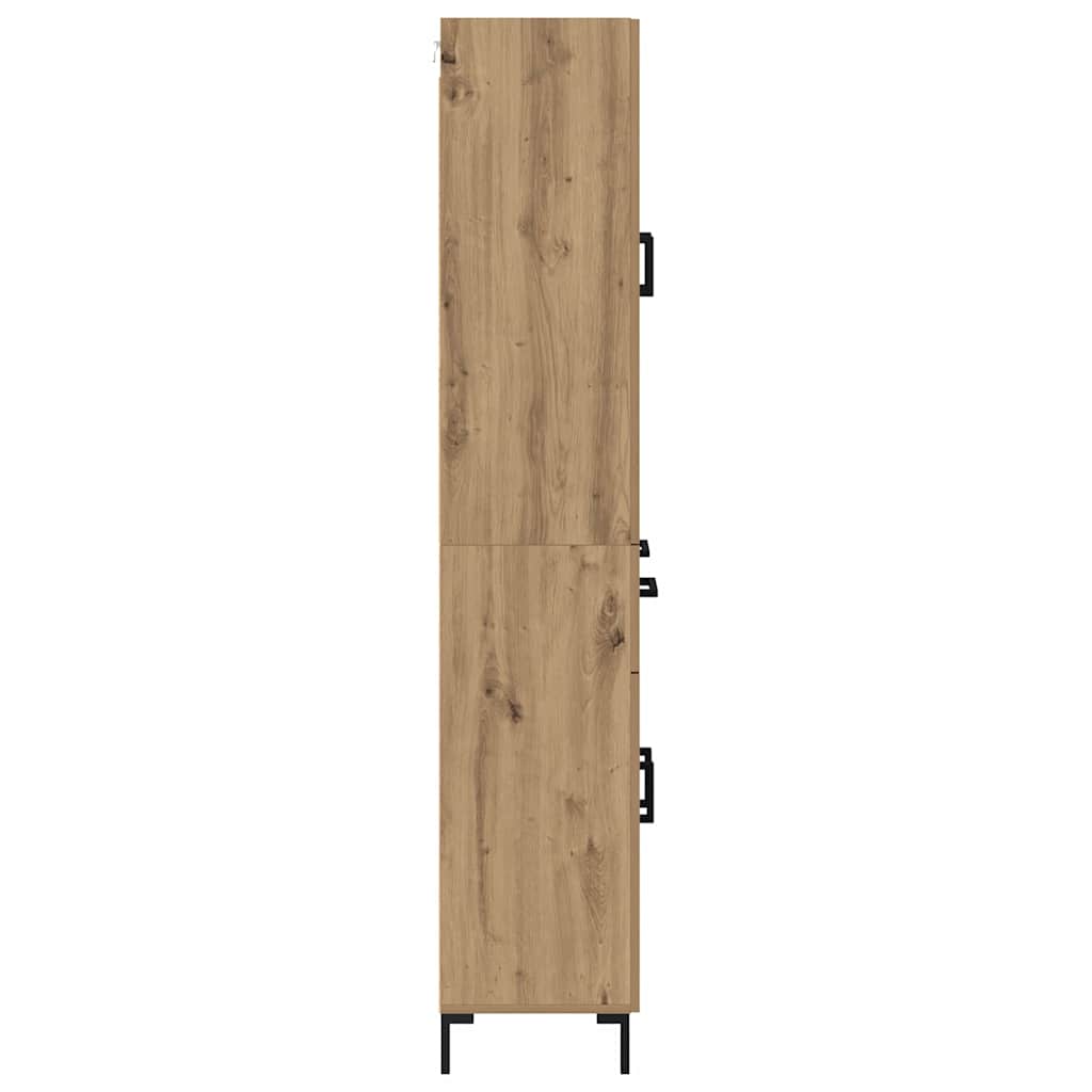 Highboard Artisan Egetræ 69,5 x 34 x 180 cm Konstrueret træ