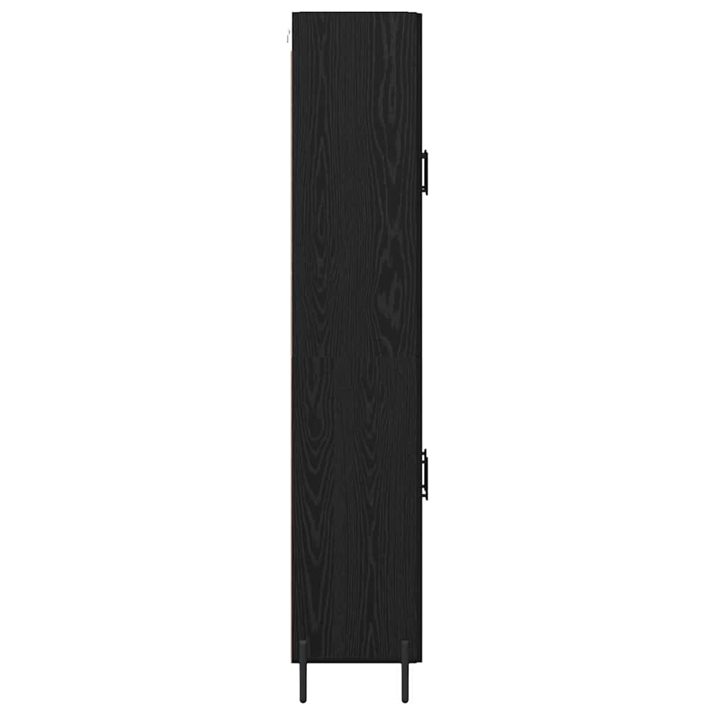 Highboard 2 stk. Sort eg 69,5 x 34 x 180 cm Konstrueret træ