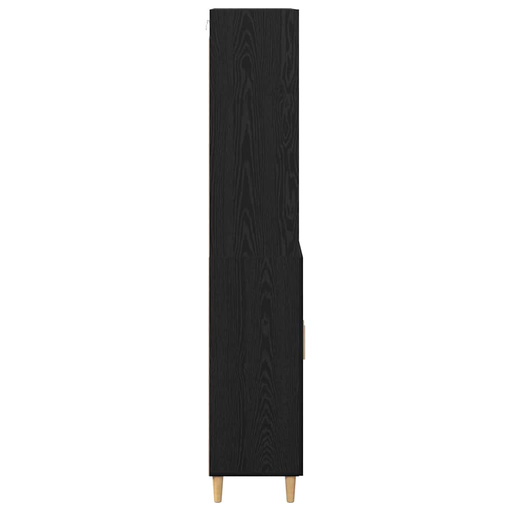 Highboard Sort eg 69,5 x 32,5 x 180 cm Konstrueret træ