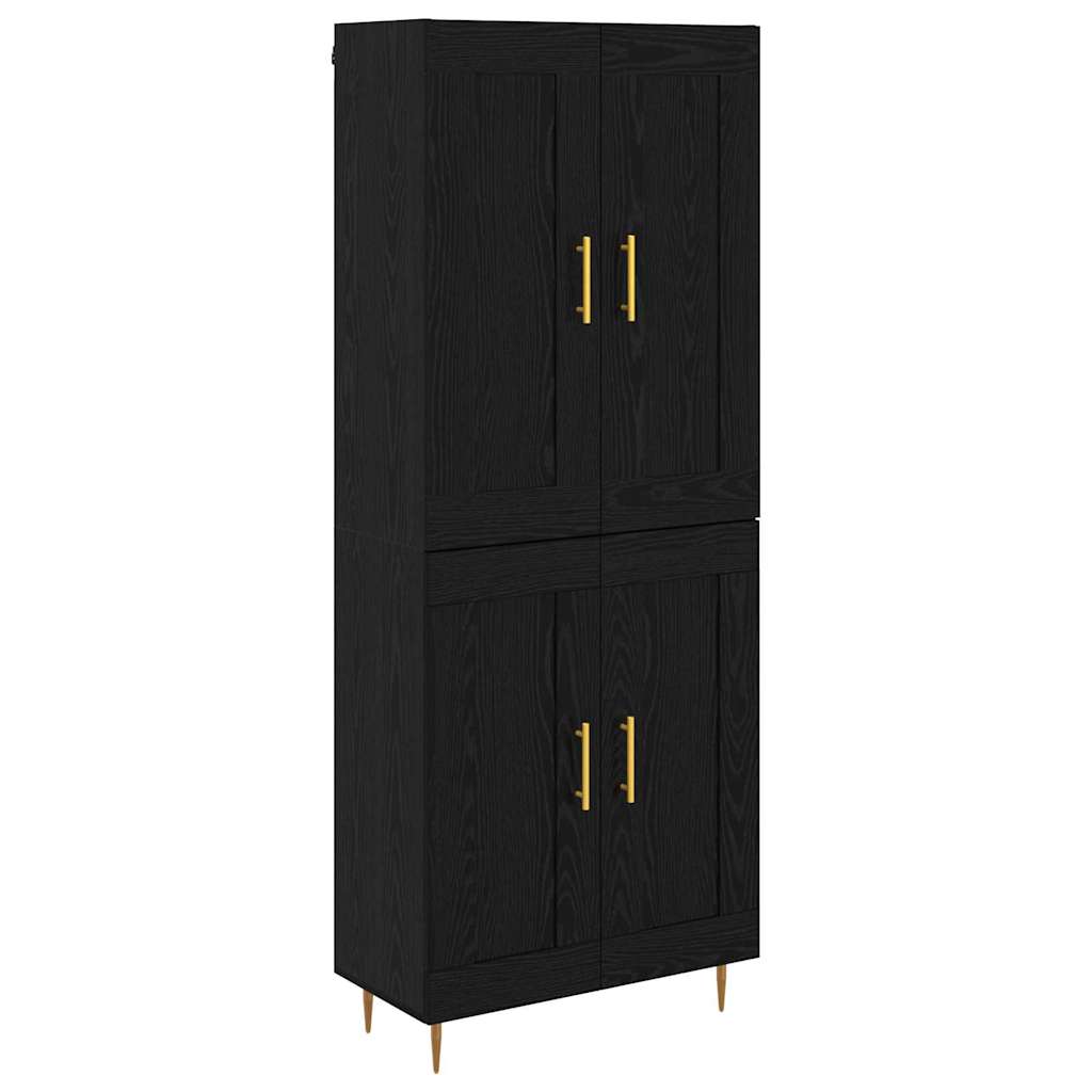Highboard Sort eg 69,5 x 34 x 180 cm Konstrueret træ