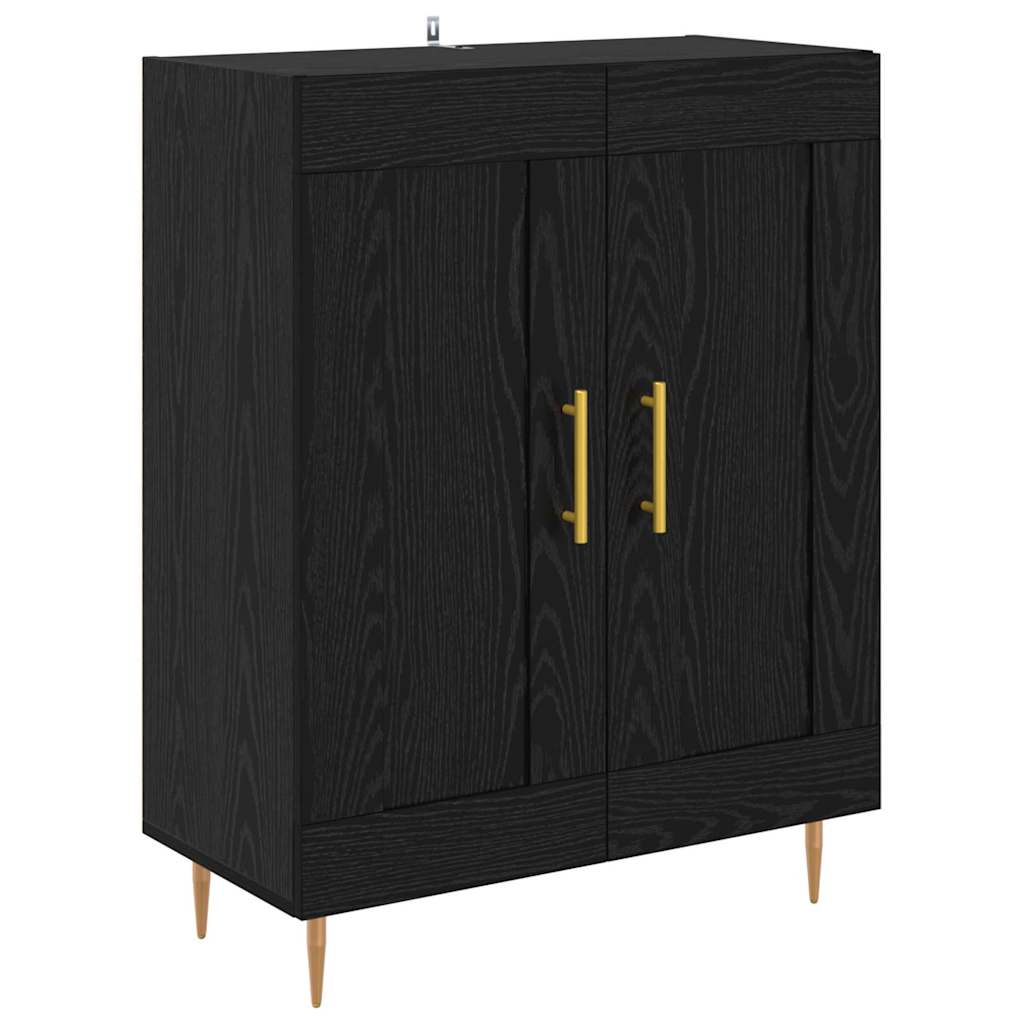 Highboard Sort eg 69,5 x 34 x 180 cm Konstrueret træ