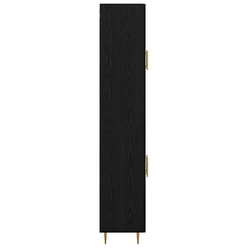 Highboard Sort eg 69,5 x 34 x 180 cm Konstrueret træ