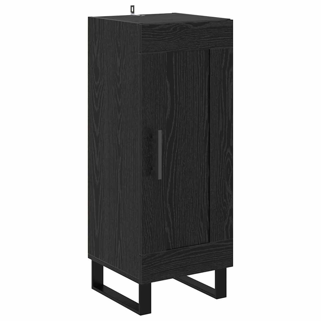 Highboard Sort eg 34,5 x 34 x 180 cm Konstrueret træ