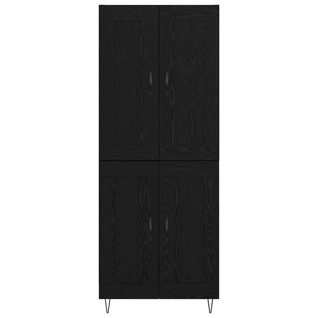 Highboard Sort eg 69,5 x 34 x 180 cm Konstrueret træ