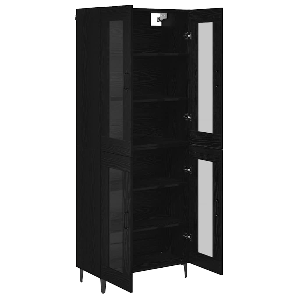 Highboard Sort eg 69,5 x 34 x 180 cm Konstrueret træ