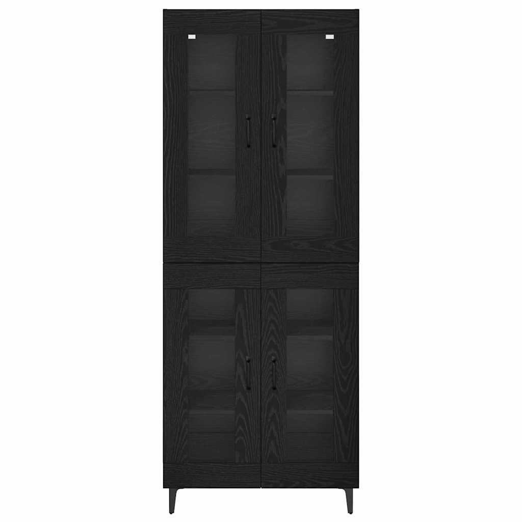 Highboard Sort eg 69,5 x 34 x 180 cm Konstrueret træ