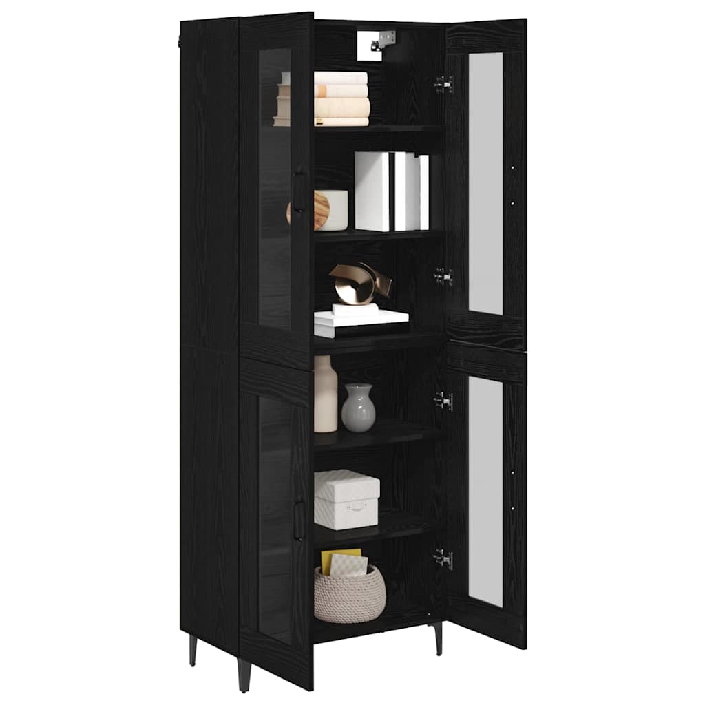 Highboard Sort eg 69,5 x 34 x 180 cm Konstrueret træ