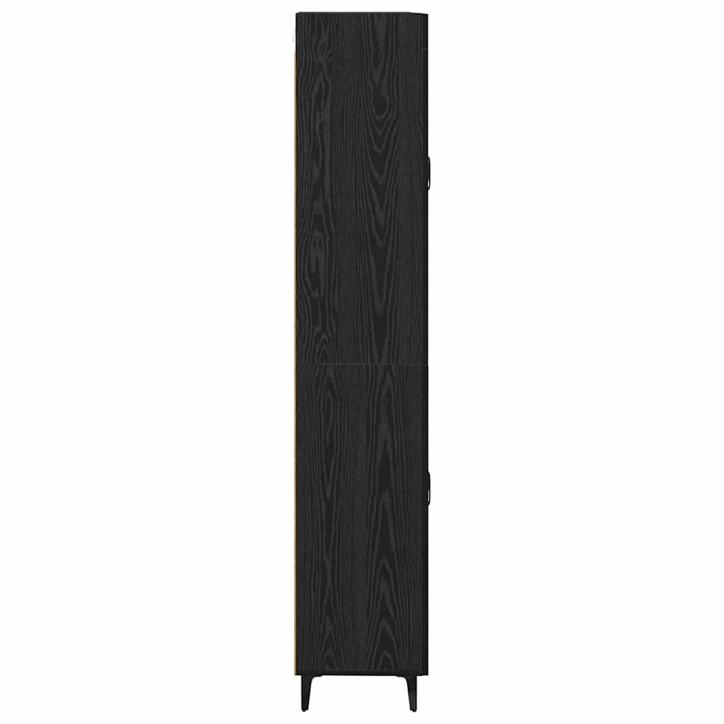 Highboard Sort eg 69,5 x 34 x 180 cm Konstrueret træ