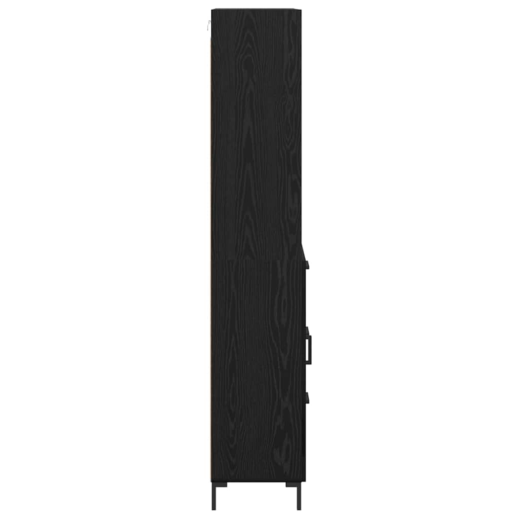 Highboard Sort eg 69,5 x 34 x 180 cm Konstrueret træ