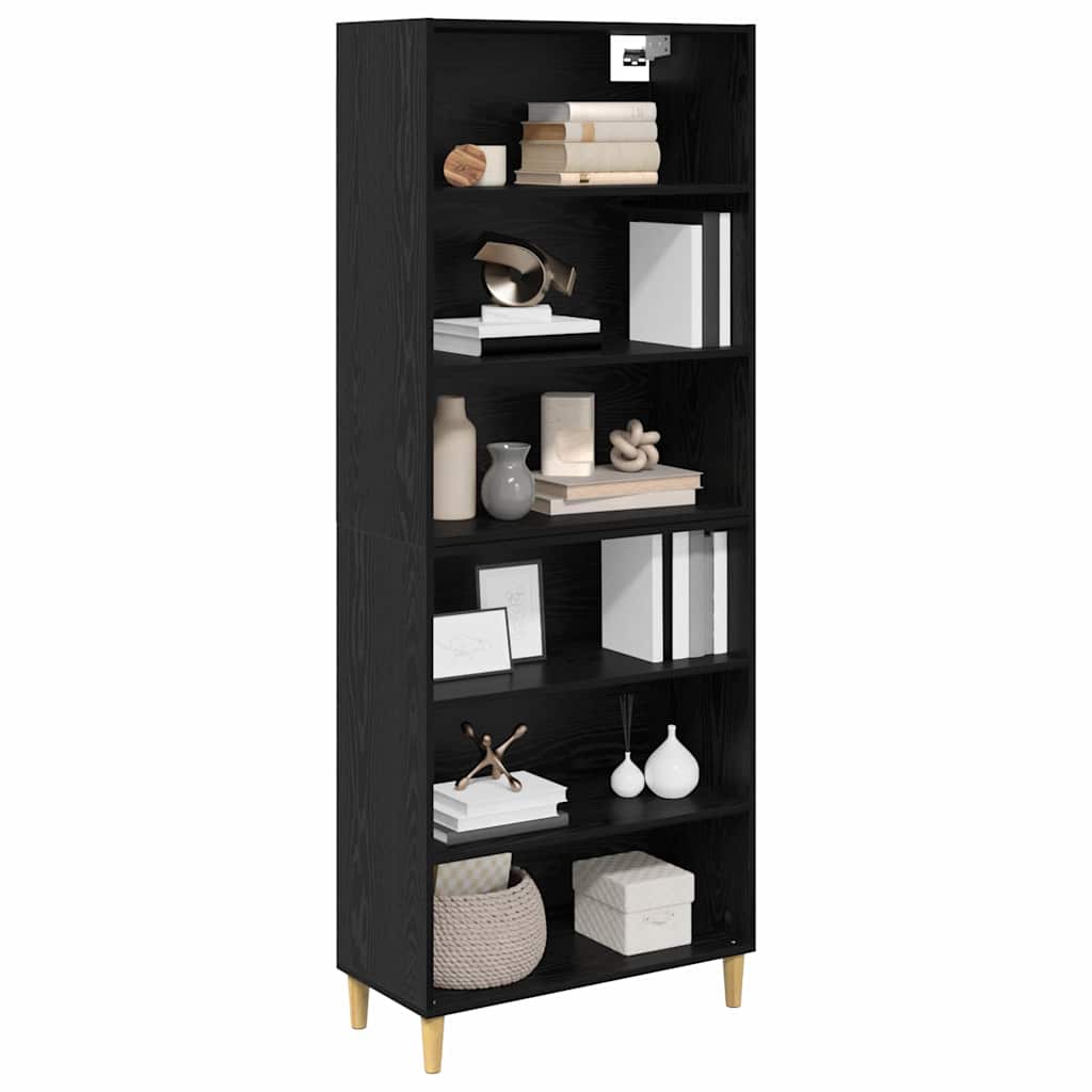 Highboard Sort eg 69,5 x 32,5 x 180 cm Konstrueret træ