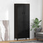 Highboard Sort eg 69,5 x 34 x 180 cm Konstrueret træ