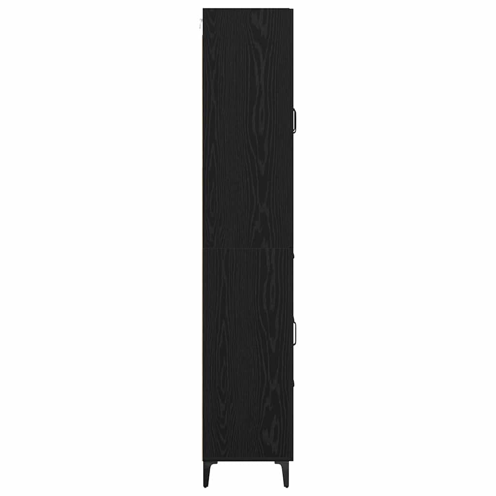 Highboard Sort eg 69,5 x 34 x 180 cm Konstrueret træ