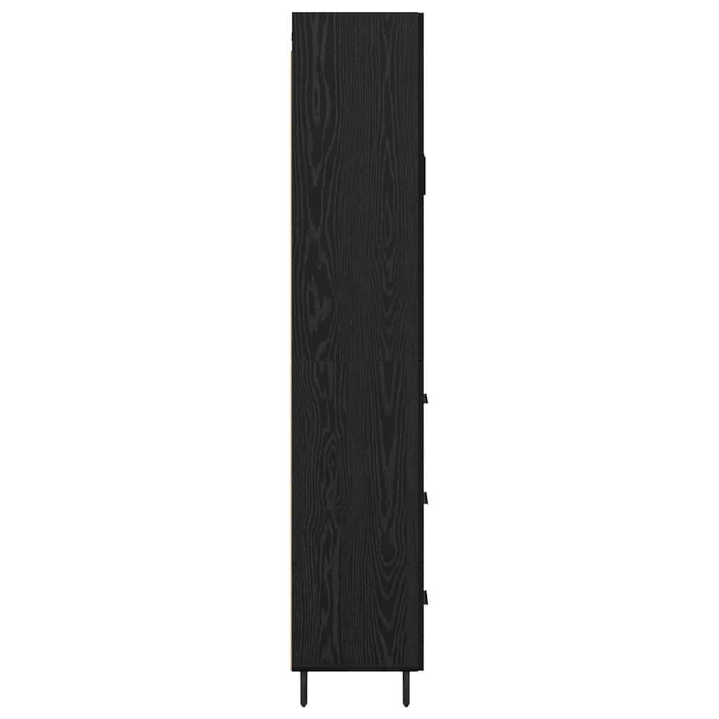 Highboard 2 stk. Sort eg 69,5 x 34 x 180 cm Konstrueret træ