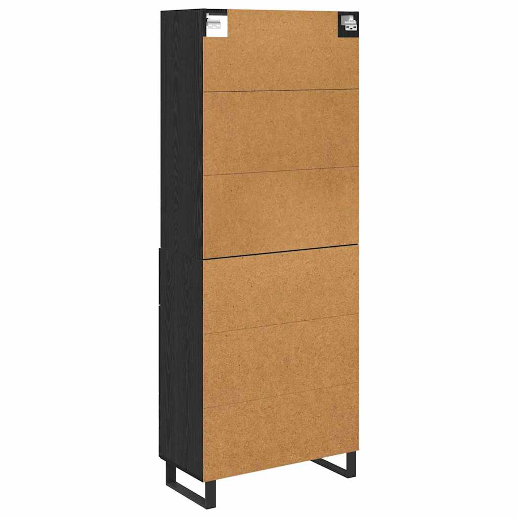 Highboard 2 stk. Sort eg 69,5 x 34 x 180 cm