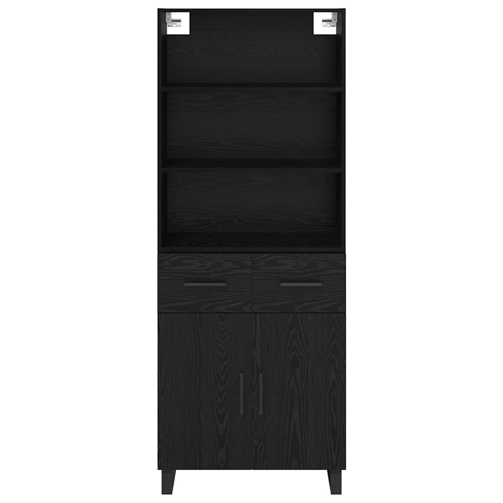 Highboard 2 stk. Sort eg 69,5 x 34 x 180 cm