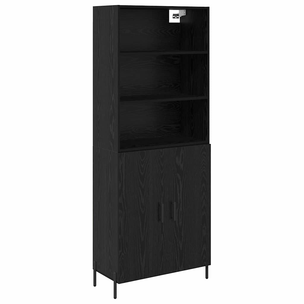Highboard Sort eg 69,5 x 34 x 180 cm Konstrueret træ