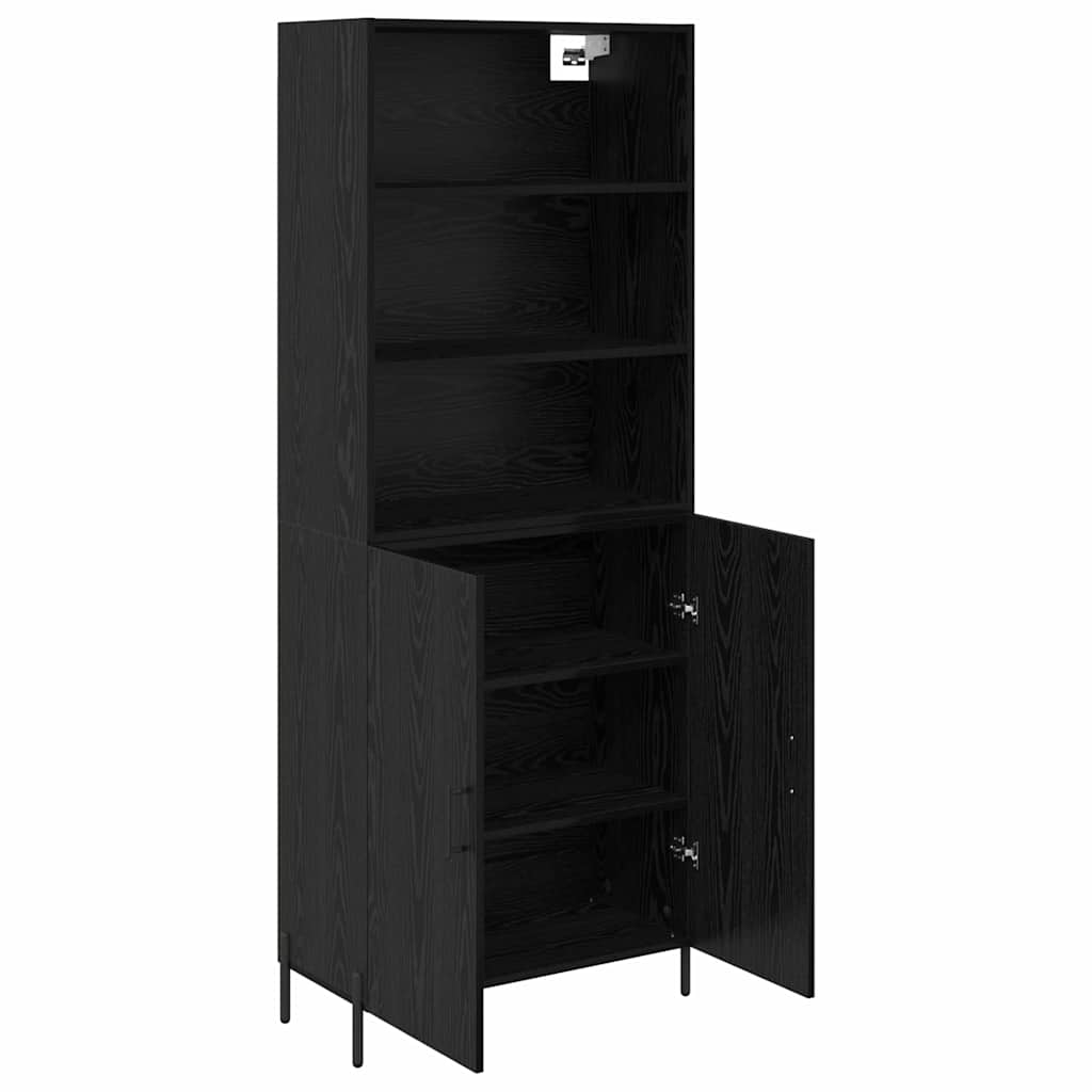 Highboard Sort eg 69,5 x 34 x 180 cm Konstrueret træ