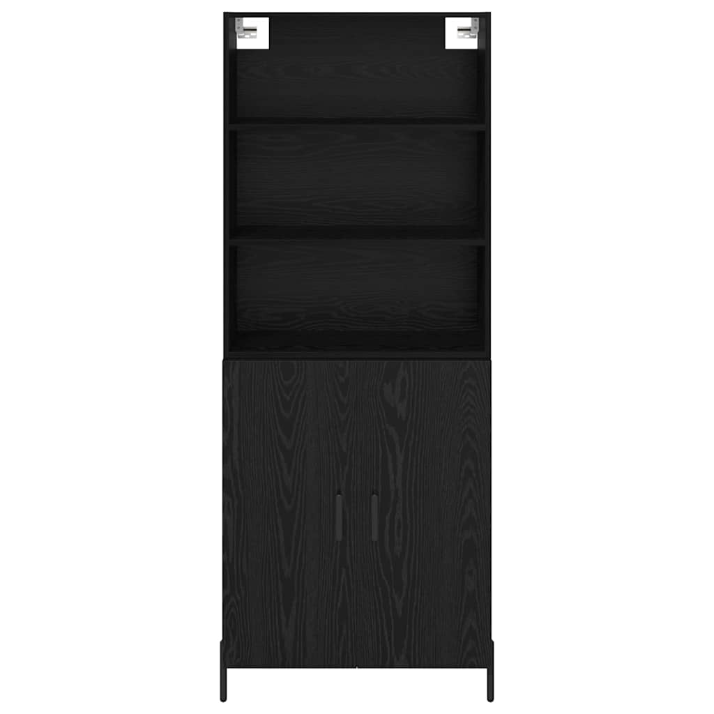 Highboard Sort eg 69,5 x 34 x 180 cm Konstrueret træ