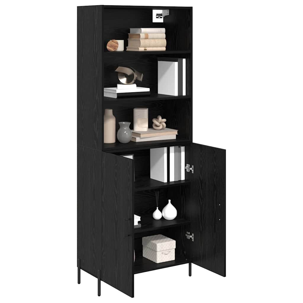 Highboard Sort eg 69,5 x 34 x 180 cm Konstrueret træ