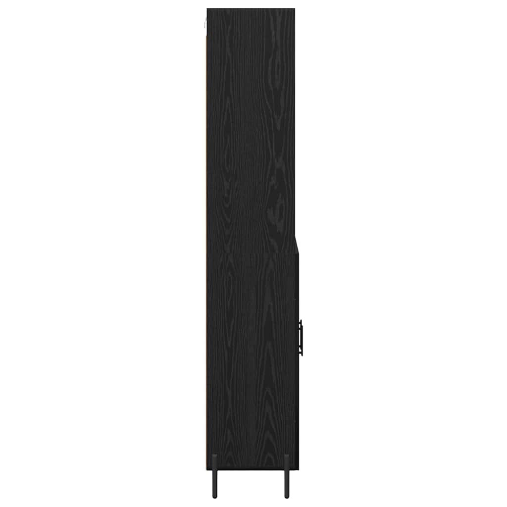 Highboard Sort eg 69,5 x 34 x 180 cm Konstrueret træ