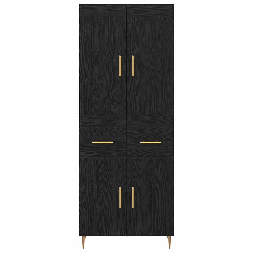 Highboard Sort eg 69,5 x 34 x 180 cm Konstrueret træ
