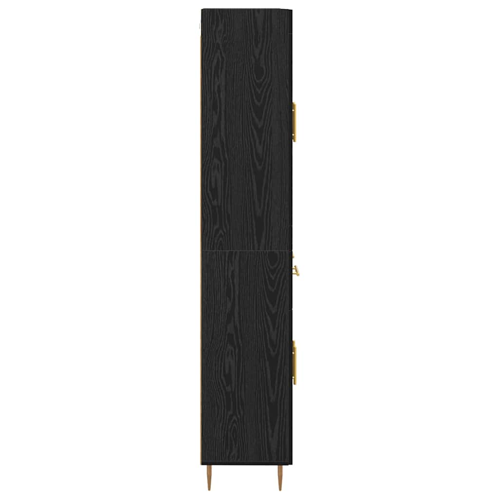 Highboard Sort eg 69,5 x 34 x 180 cm Konstrueret træ