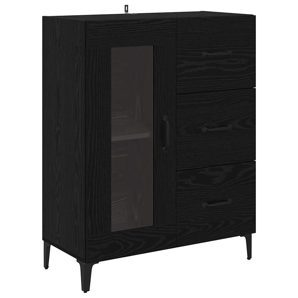 Highboard Sort eg 69,5 x 34 x 180 cm Konstrueret træ