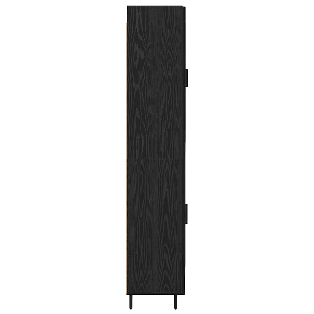 Highboard 2 stk. Sort eg 69,5 x 34 x 180 cm Konstrueret træ