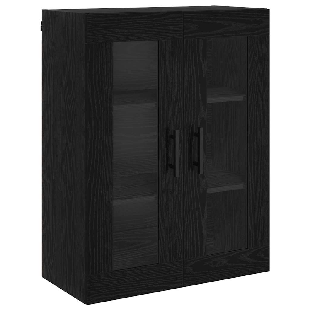 Highboard 2 stk. Sort eg 69,5 x 34 x 180 cm Konstrueret træ