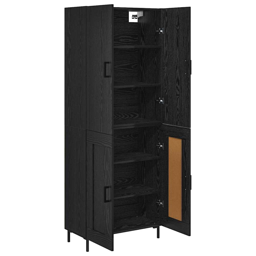 Highboard Sort eg 69,5 x 34 x 180 cm Konstrueret træ
