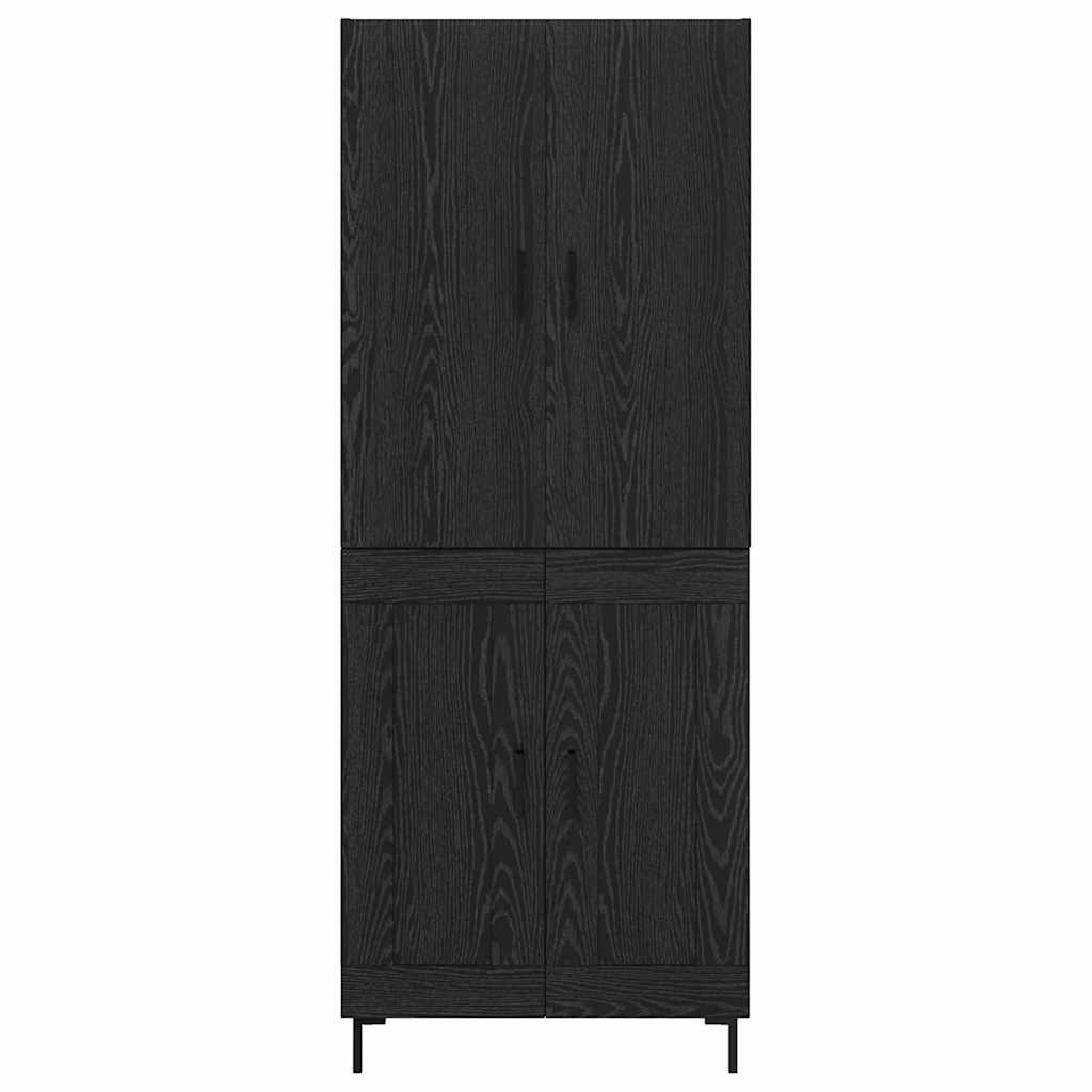 Highboard Sort eg 69,5 x 34 x 180 cm Konstrueret træ