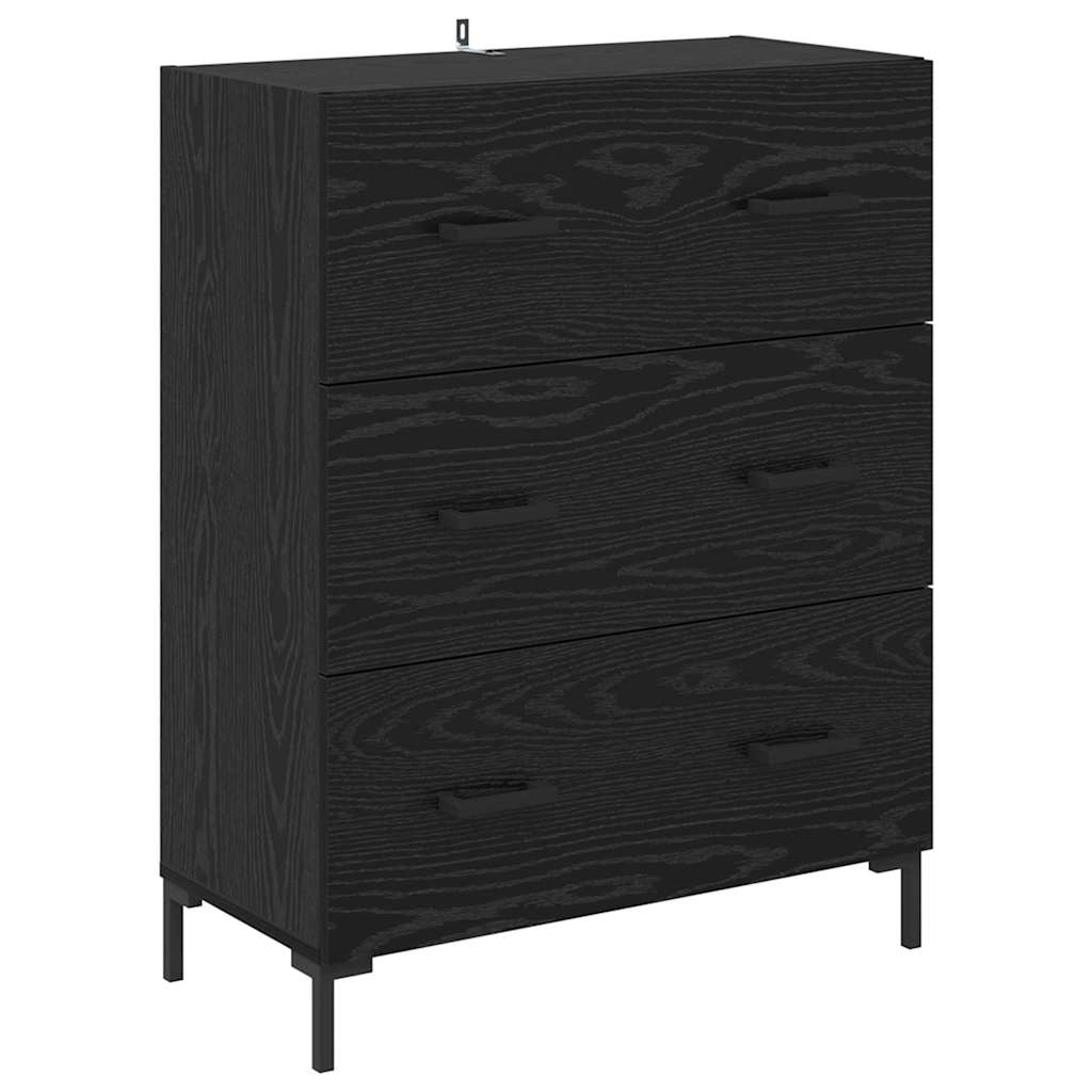 Highboard Sort eg 69,5 x 34 x 180 cm Konstrueret træ