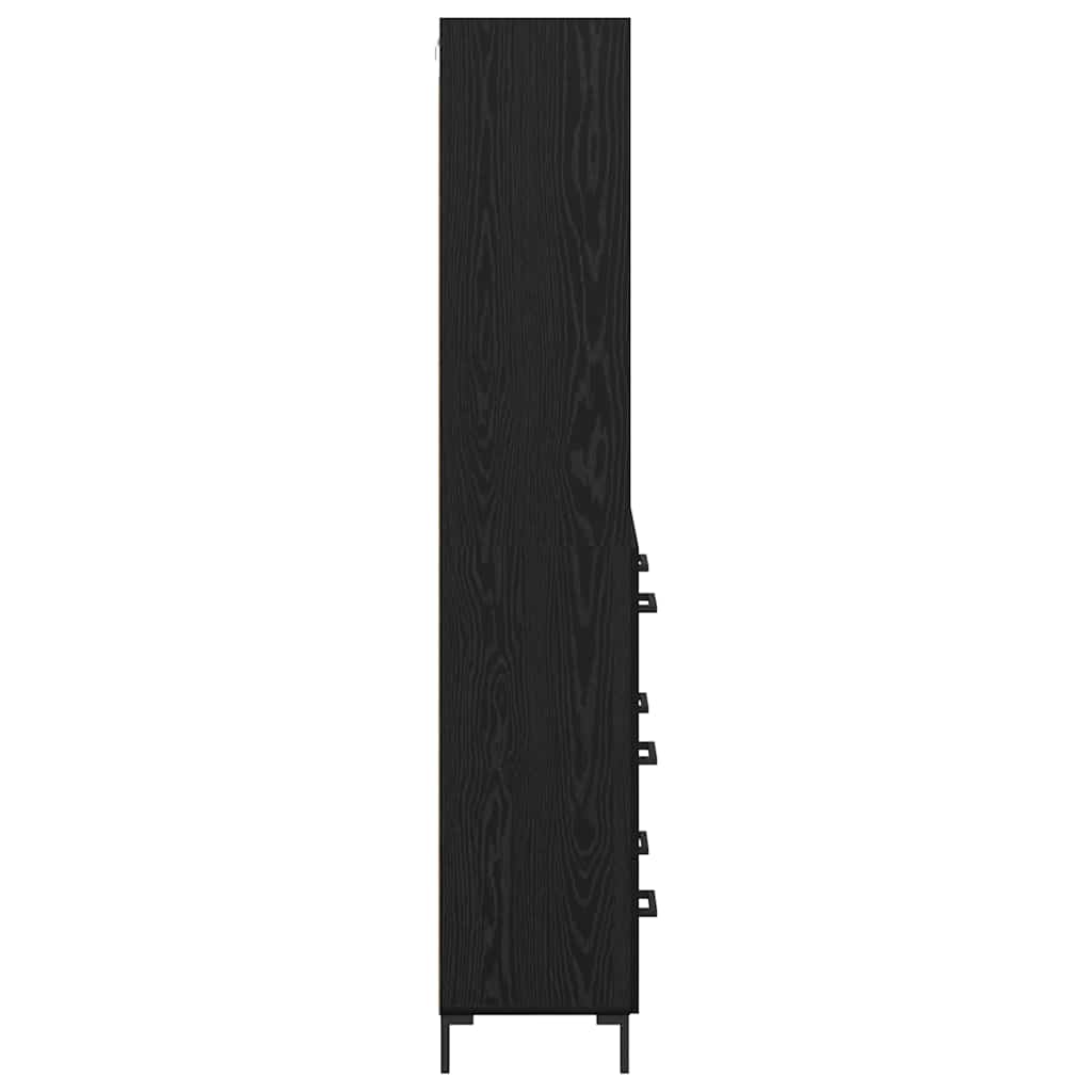 Highboard Sort eg 69,5 x 34 x 180 cm Konstrueret træ