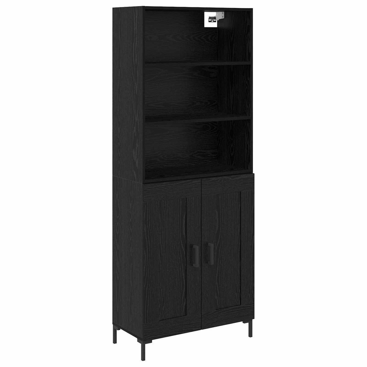 Highboard Sort eg 69,5 x 34 x 180 cm Konstrueret træ